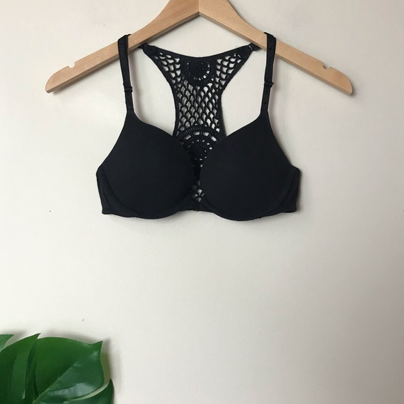 crochet push up bralette victoria secret